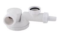 WIRQUIN Niski sifon za jedan sudoper ESCAPE 6/4" x 40 mm ulaz za perilicu posuđa